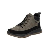 Schnürstiefelette RIEKER "Rieker Stiefelette Lederimitat", Damen, Gr. 40, schwarz (schwarz, braun), Lederimitat, casual, Schuhe (75100766-40) schwarz, braun