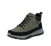 Schnürstiefelette RIEKER "Rieker Stiefelette Lederimitat", Damen, Gr. 46, schwarz, grün, Lederimitat, Schuhe Schnürstiefelette (11647343-46) schwarz, grün