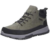 Schnürstiefelette RIEKER "Rieker Stiefelette Lederimitat", Damen, Gr. 40, schwarz (schwarz, grün), Lederimitat, Schuhe (11647343-40) schwarz, grün