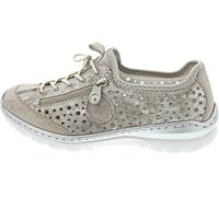 Rieker Damen Low-Top Sneaker L32P6 – metallic (90) – Größe 37 EU / UK 4