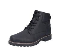 Schnürstiefelette RIEKER "Rieker Stiefelette Glattleder", Herren, Gr. 43, schwarz, Glattleder, Schuhe (38577331-43) schwarz