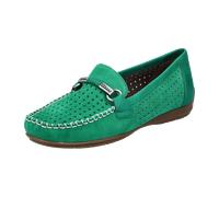 Rieker Damen Slipper 40253, Frauen Slip On,Mokassins,Halbschuhe,Slides,Schlupfschuhe,schluepfschuhe,Loafer,College Schuhe,grün (54),40 EU / 6.5 UK