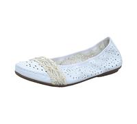 Rieker Damen 41466 Geschlossene Ballerinas, Weiss Offwhite 80