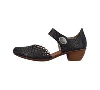 Rieker 43753-14 Pazifik Leather Womens Rip Tape Summer Shoes 36 Pazifik