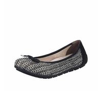 Rieker 43850 00 Damen Ballerina Schwarz Schwarz 39