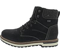 Rieker Stiefelette Lederimitat/Textil Schwarz/Grau Warmfutter
