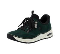 Rieker Damenschuhe Slipper 44567 waldgrün/schwarz Größe 36