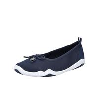 Ballerina RIEKER, Damen, Gr. 40, blau (dunkelblau), Textil, Nubuklederimitat, casual, Schuhe, Slip-on Sneaker, Slipper, Schlupfschuh in veganer Verarbeitung (41776662-40) dunkelblau