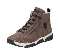 Rieker Damen Schnürstiefeletten 45912, Frauen Stiefeletten,Boots,Stiefel,Bootee,Booties,halbstiefel,Kurzstiefel,braun (25),37 EU / 4 UK