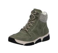 Rieker Damenschuhe Stiefel Schnürer Schnürstiefel Grün Freizeit