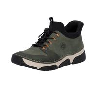 Slip-On Sneaker RIEKER "Ready2GO", Damen, Gr. 40, grün, Lederimitat, Schuhe, Freizeitsneaker, Halbschuh, Schlupfschuh mit Schnellverschluss (33258038-40) grün