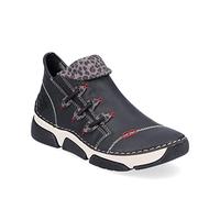 Sneakerboots RIEKER, Damen, Gr. 37, schwarz, kombiniert, Lederimitat, Schuhe Sneakerboots, Schlupfboots, Stiefelette, High Top Sneaker mit Innenreißverschluss (68922802-37) schwarz, kombiniert