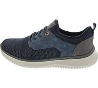 Slip-On Sneaker RIEKER, Herren, Gr. 47, navy, grau, Lederimitat, Textil, Schuhe Slip-On Sneaker, Slipper, Halbschuh, Freizeitschuh, Sneaker zum Schlupfen (94333200-47)