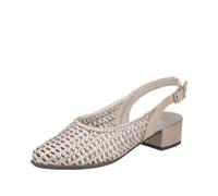Rieker Damenschuhe Sling 4707890 (470) metallic silver-gold/muschel Größe 42