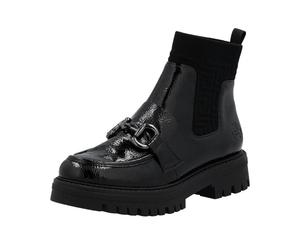 Rieker 47573 Damen Chelsea Boots, schwarz, 40 EU