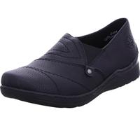 Rieker Damenschuhe Slipper / Trotteur schwarz/schwarz schwarz/schwarz - Gr. - 38