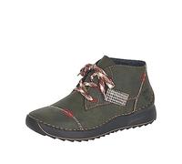 Schnürboots RIEKER Gr. 38, grün (olivgrün) Damen Schuhe Schnürstiefeletten (68195821-38)