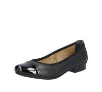 Rieker 51998-00 Ballettschuhe aus schwarzem Leder, Schwarz , 40 EU