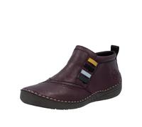 Rieker Schlupfboots 52584-30 Damen Lederimitat brombeere Größe 37 mit Innenreißverschluss