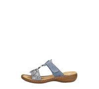 Rieker 608K2-12, Blau, Damen-Sandalen, blau, 40 EU
