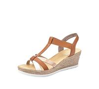 Rieker Damen 61995-81 Sandalen, Braun, 38 EU