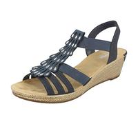 Rieker 62436, Damen Geschlossene Sandalen, Blau (pazifik), 37 EU (4 UK)