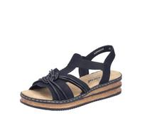 Rieker FSK Damen Sandalen für Damen, schwarz, Größe 36 EU
