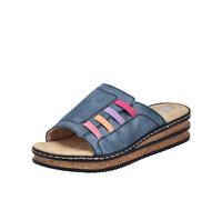 Rieker Damen 62970 Pantolette, Blau, 36 EU