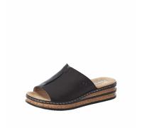 Rieker Damen Pantolette schwarz, Größe 38 schwarz