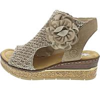 Rieker Damen Sandalette 63791-60 Beige Größe 38