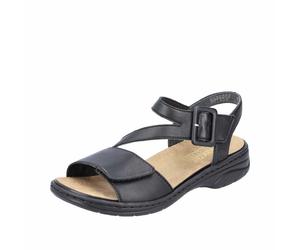 Rieker 64561 00 Damen Sandale Schwarz Schwarz 42