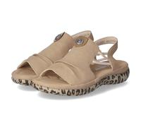 Rieker Sandale 92543311-38 Herren Beige/Leo Gr. 38 Lederimitat Schlupfschuh, seitliche Gummizüge