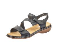 Rieker Damen 659C7 Sandale, schwarz, 41 EU