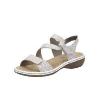Rieker 659C7 REGINA Damensandalen - Leder, verstellbare Passform, leichter Anti-Stress Komfort mit Fußgewölbeunterstützung und strapazierfähiger Sohle für ganztägigen Spaziergang