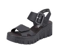 Rieker, Rieker Damen Keilsandaletten, Damen, Schwarz, Größe EU 41