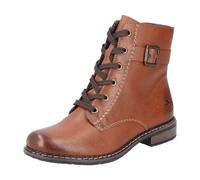 Rieker Damen Schnürstiefeletten 71202, Frauen Stiefeletten,Kurzstiefel,uebergangsschuhe,uebergangsstiefel,schnürboots,braun (24),39 EU / 6 UK