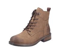 Rieker Schnürstiefelette 71444-24 Damen Braun Gr. 43 Lederimitat Used-Optik