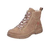 Rieker Damen Schnürstiefelette 72320-24 Lederimitat lässig Braun Größe 42