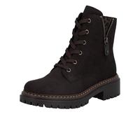 Schnürstiefelette RIEKER, Damen, Gr. 36, braun, Lederimitat, Schuhe Schnürstiefelette, Schnürboots, Blockabsatz, mit praktischem Innenreißverschluss (88733814-36) braun