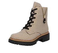 Rieker Damenschuhe Stiefel Schnürer Schnürstiefel Beige Freizeit EU 39