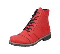 Rieker 73504-33 Schnürstiefel Kunstleder Damen in rot