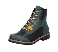 Rieker Damen Schnürboots 73510-90 Schwarz/Grün Größe 41