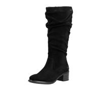 Stiefel RIEKER, Damen, Gr. 42, Normalschaft, schwarz, Textil, Basic, Schuhe Stiefel, Klassik-Stiefel, Blockabsatz, mit slouchy-Schaft (24836233-42) schwarz