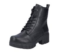 Rieker Schnürstiefelette Lederimitat Damen Schwarz Gr. 38 (72044306-38)