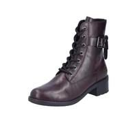 Rieker Damen Schnürstiefel 75431-35 Kunstleder/Textil schwarz-rot Größe 41