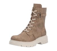 Schnürstiefelette RIEKER "Rieker Stiefelette Lederimitat", Damen, Gr. 38, braun, Lederimitat, Schuhe Schnürstiefelette (38734330-38) braun