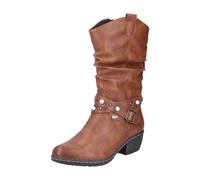 Westernstiefel RIEKER Gr. 36, Normalschaft, braun Damen Schuhe Cowboystiefel Reißverschlussstiefel (17910813-36) braun