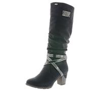 Rieker 96054, Damen Hohe Stiefel, Schwarz (schwarz/Smoke 00), 40 EU (6.5 UK)