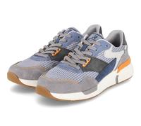Rieker Sneaker RIEKER SPORT Damen Grau/Jeansblau Lederimitat/Textil Veloursleder Gr. 45