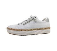 Rieker Damen Low-Top Sneaker M2940, Frauen Halbschuhe, lose Einlage,Turnschuhe,Laufschuhe,straßenschuhe,Strassenschuhe,Weiss (80),40 EU / 6.5 UK
